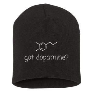 Got Dopamine Equals Happiness Science Chemist Women Short Acrylic Beanie