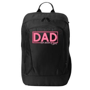 Girl Dad Est 2024 New Father Dad Established 2024 City Backpack