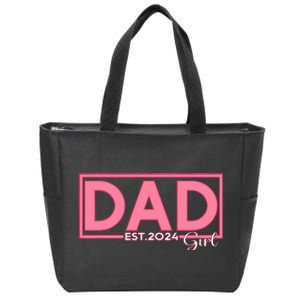 Girl Dad Est 2024 New Father Dad Established 2024 Zip Tote Bag