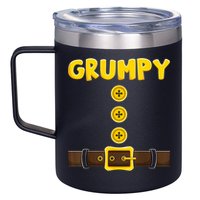 Grumpy Dwarf Easy Halloween 12oz Stainless Steel Coffee Mug