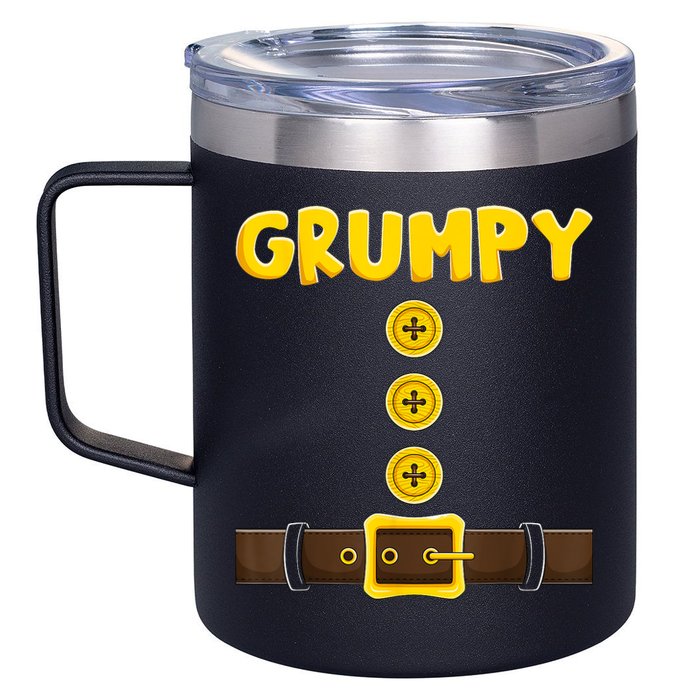 Grumpy Dwarf Easy Halloween 12oz Stainless Steel Coffee Mug