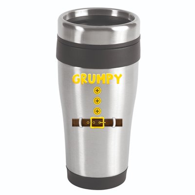 Grumpy Dwarf Easy Halloween 16oz Travel Tumbler