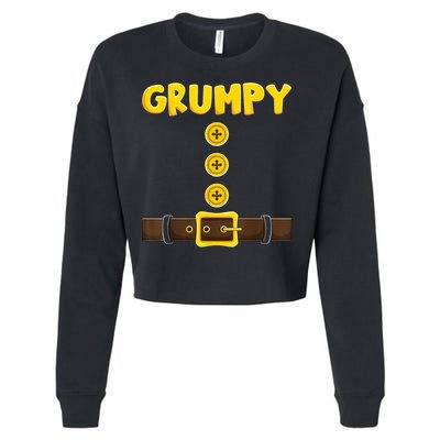 Grumpy Dwarf Easy Halloween Cropped Pullover Crew