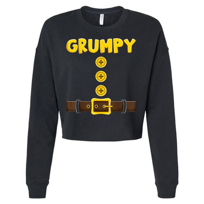 Grumpy Dwarf Easy Halloween Cropped Pullover Crew