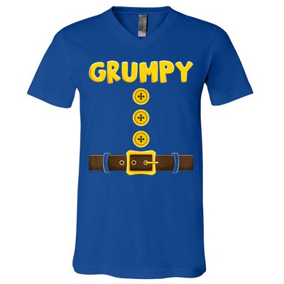 Grumpy Dwarf Easy Halloween V-Neck T-Shirt