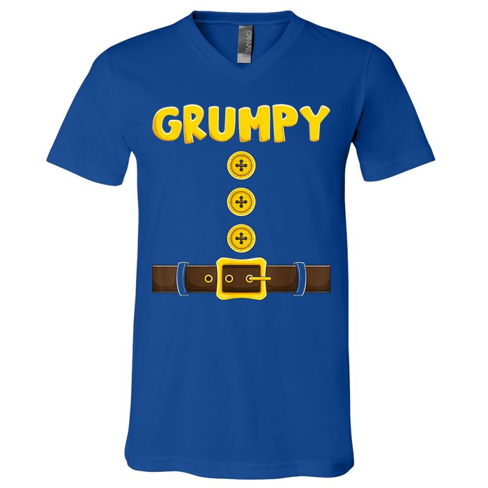 Grumpy Dwarf Easy Halloween V-Neck T-Shirt