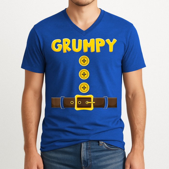 Grumpy Dwarf Easy Halloween V-Neck T-Shirt