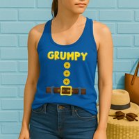 Grumpy Dwarf Easy Halloween Womens Tank Top