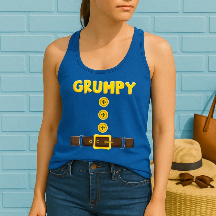 Grumpy Dwarf Easy Halloween Womens Tank Top