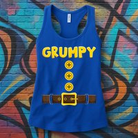 Grumpy Dwarf Easy Halloween Womens Tank Top