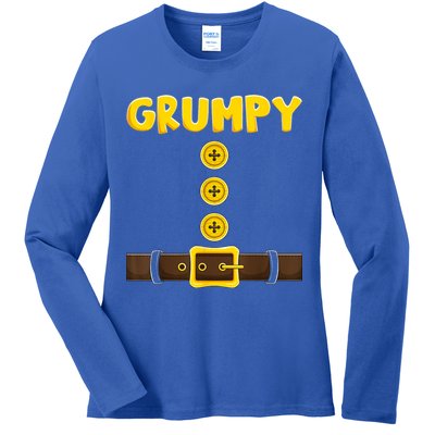 Grumpy Dwarf Easy Halloween Ladies Long Sleeve Shirt