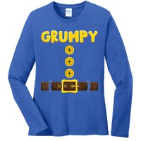 Grumpy Dwarf Easy Halloween Ladies Long Sleeve Shirt