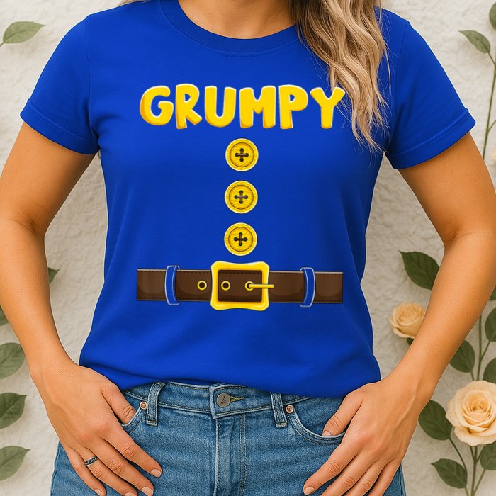 Grumpy Dwarf Easy Halloween Womens T-Shirt