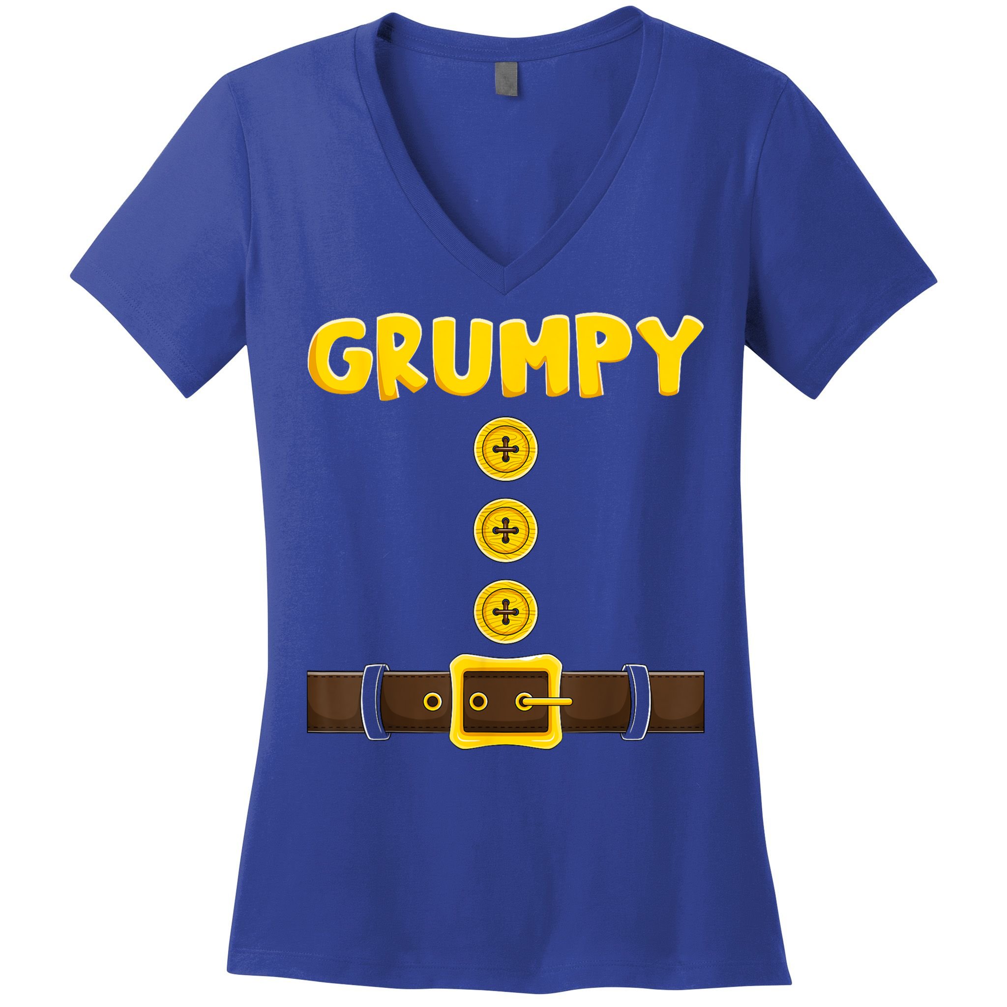 Grumpy Dwarf Easy Halloween Women's V-Neck T-Shirt
