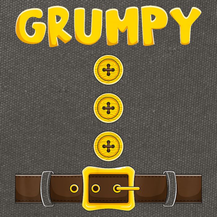 Grumpy Dwarf Easy Halloween Cotton Canvas Backpack