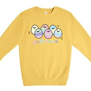 Gudetama Decorated Easter Egg Premium Crewneck Sweatshirt