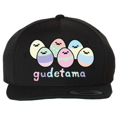 Gudetama Decorated Easter Egg Wool Snapback Cap