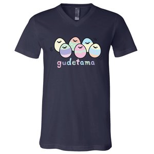 Gudetama Decorated Easter Egg V-Neck T-Shirt