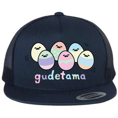 Gudetama Decorated Easter Egg Flat Bill Trucker Hat