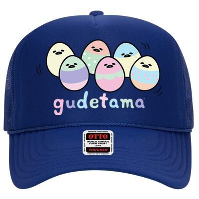 Gudetama Decorated Easter Egg High Crown Mesh Back Trucker Hat