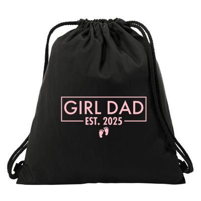 Girl Dad Est. 2025 Drawstring Bag