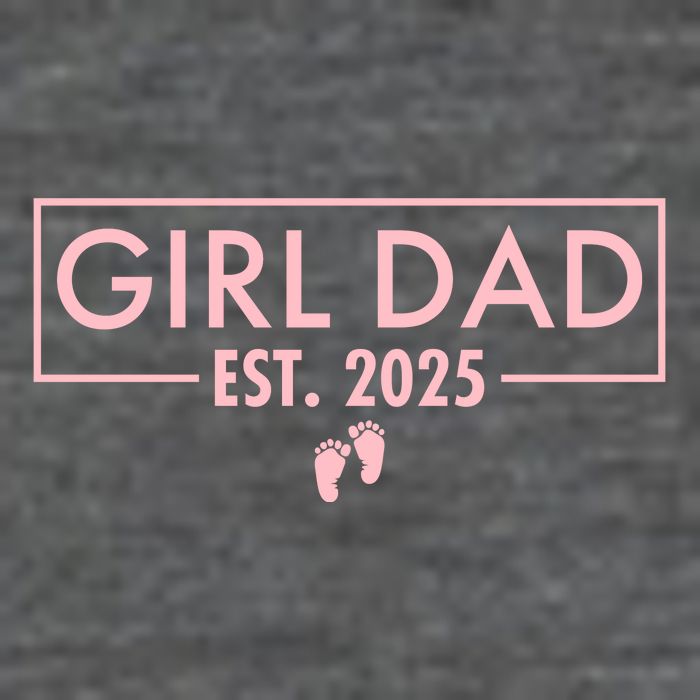 Girl Dad Est. 2025 7 Panel Mesh Trucker Snapback Hat