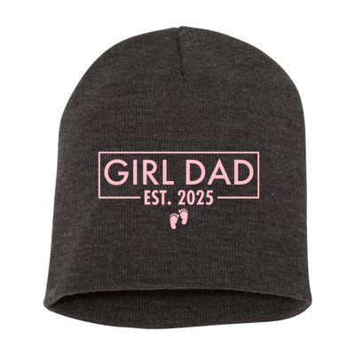 Girl Dad Est. 2025 Short Acrylic Beanie