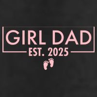 Girl Dad Est. 2025 Pocket 7 Panel Mesh Trucker Snapback Hat