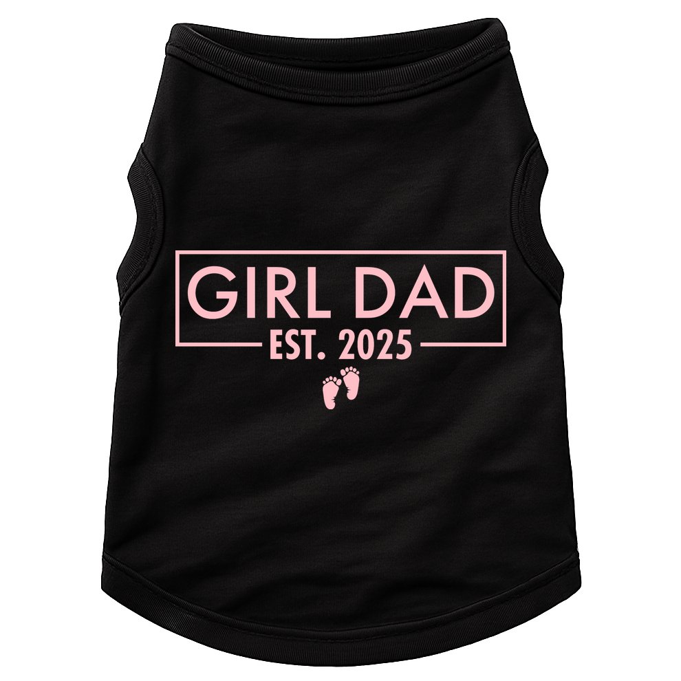 Girl Dad Est. 2025 Pocket Doggie Tank