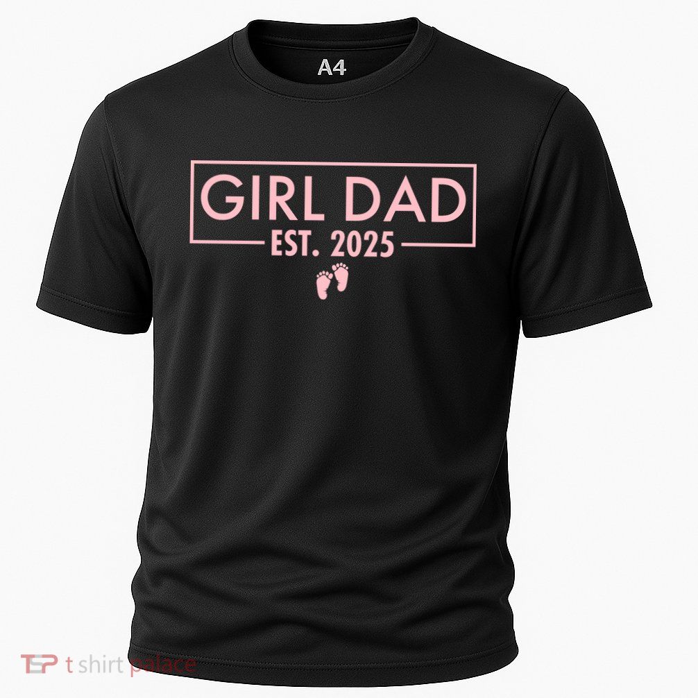Girl Dad Est. 2025 Pocket Cooling Performance Crew T-Shirt