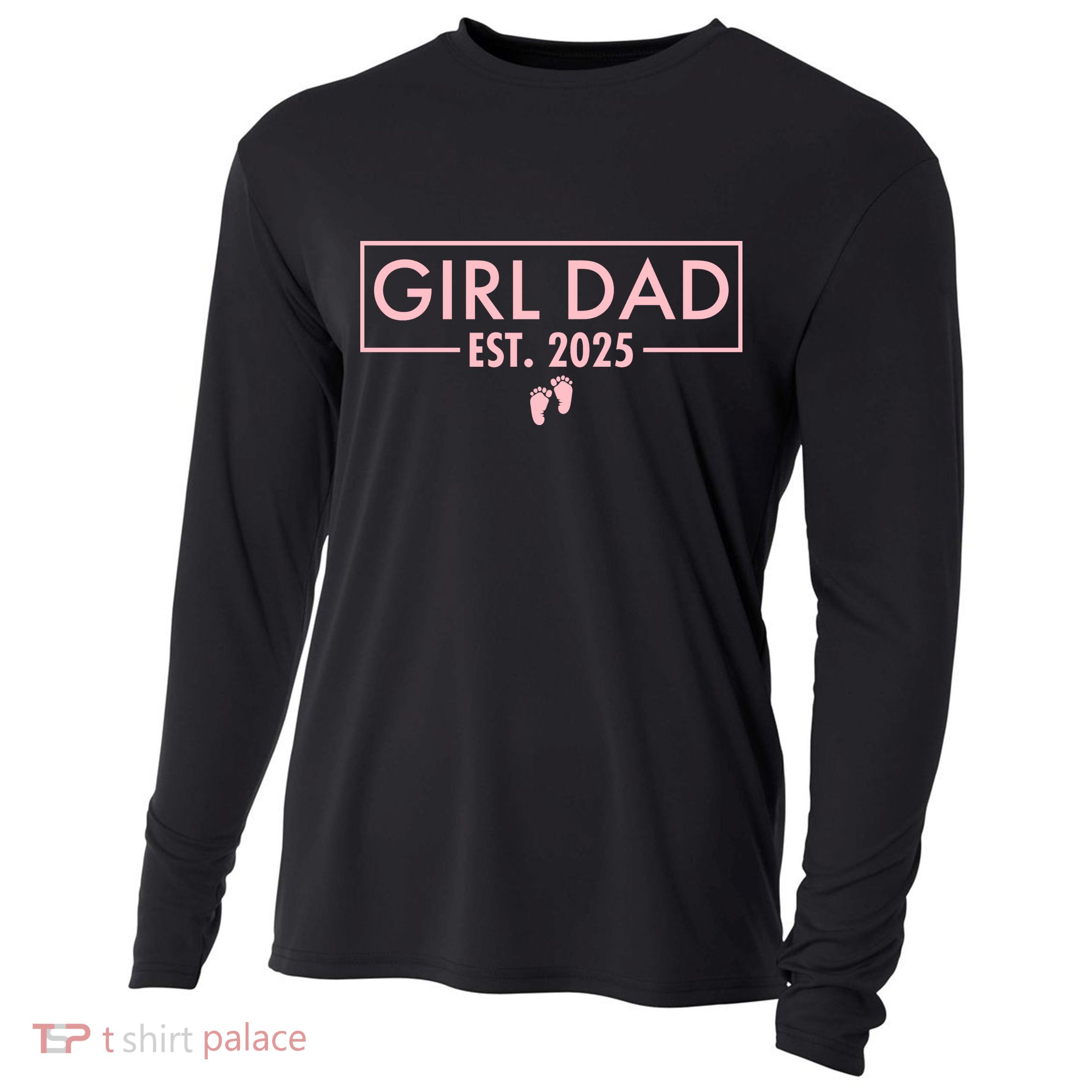 Girl Dad Est. 2025 Pocket Cooling Performance Long Sleeve Crew