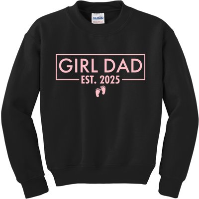 Girl Dad Est. 2025 Pocket Kids Sweatshirt
