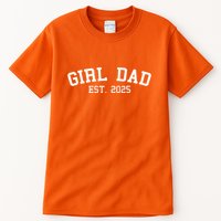 Girl Dad Est 2025 Celebrating New Baby Dad Tall T-Shirt