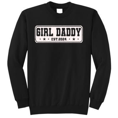 Girl Daddy Est 2024 To Be Gifts For 1st Time Dad Sweatshirt