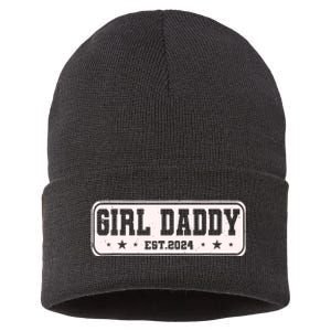 Girl Daddy Est 2024 To Be Gifts For 1st Time Dad Sustainable Knit Beanie