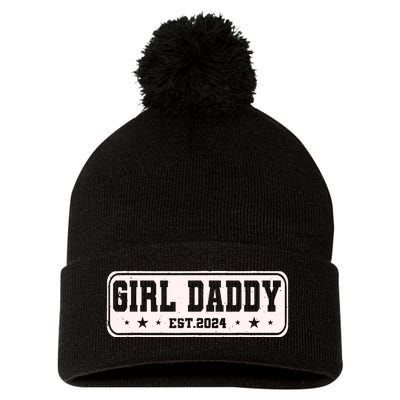 Girl Daddy Est 2024 To Be Gifts For 1st Time Dad Pom Pom 12in Knit Beanie