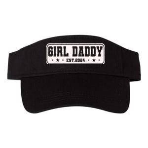 Girl Daddy Est 2024 To Be Gifts For 1st Time Dad Valucap Bio-Washed Visor