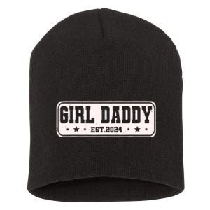 Girl Daddy Est 2024 To Be Gifts For 1st Time Dad Short Acrylic Beanie