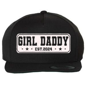 Girl Daddy Est 2024 To Be Gifts For 1st Time Dad Wool Snapback Cap