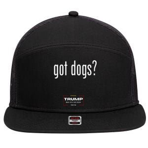 Got Dogs Eating The Dogs Cats Trump Make Pets Safe Again 7 Panel Mesh Trucker Snapback Hat