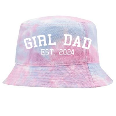 Girl Dad Est 2024 Celebrating New Baby Dad Tie-Dyed Bucket Hat