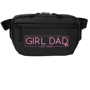 Girl Dad Est 2024 Newborn Daddy Father Baby Girl Crossbody Pack