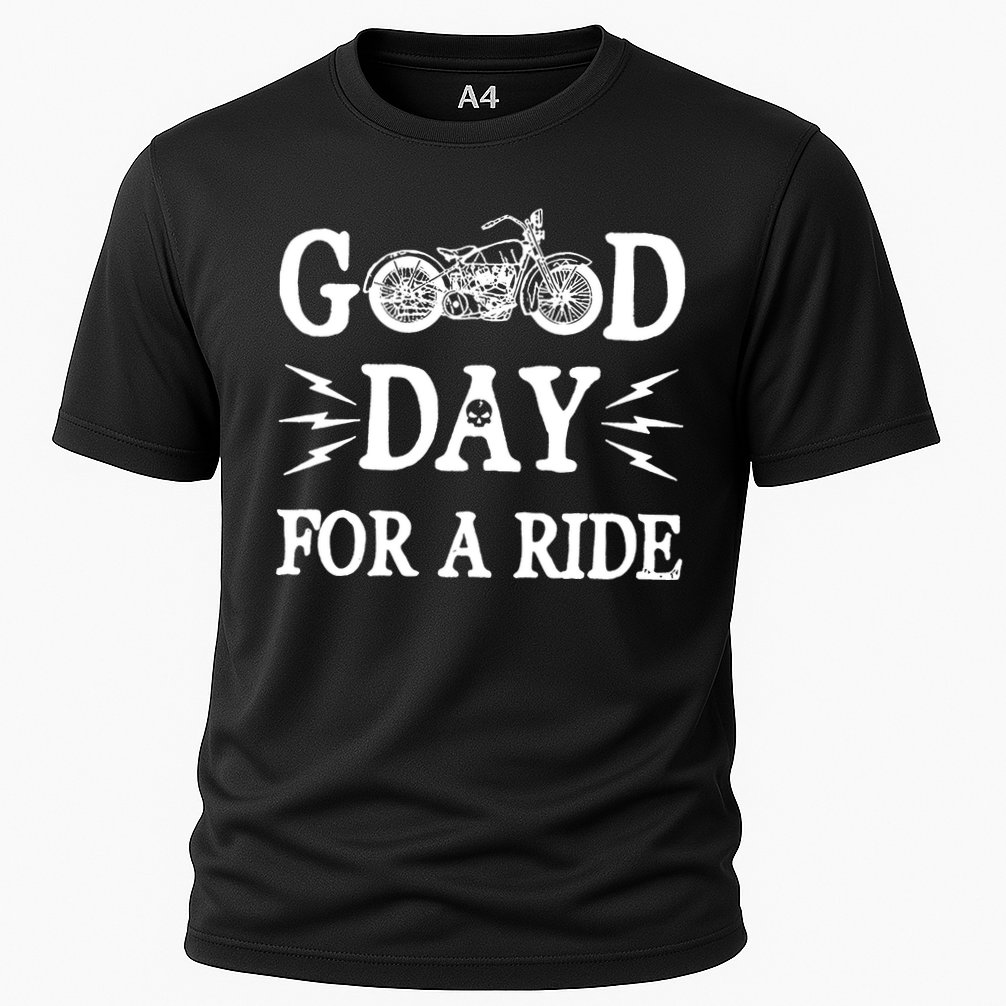 Good Day For A Ride Motorcycle Cooling Performance Crew T-Shirt