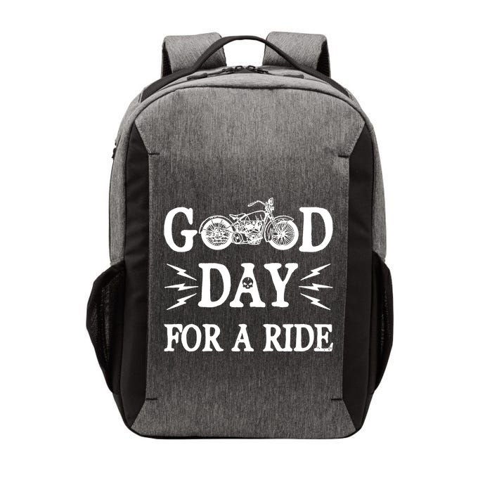 Good Day For A Ride Motorcycle Vector Backpack