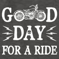 Good Day For A Ride Motorcycle Vector Backpack