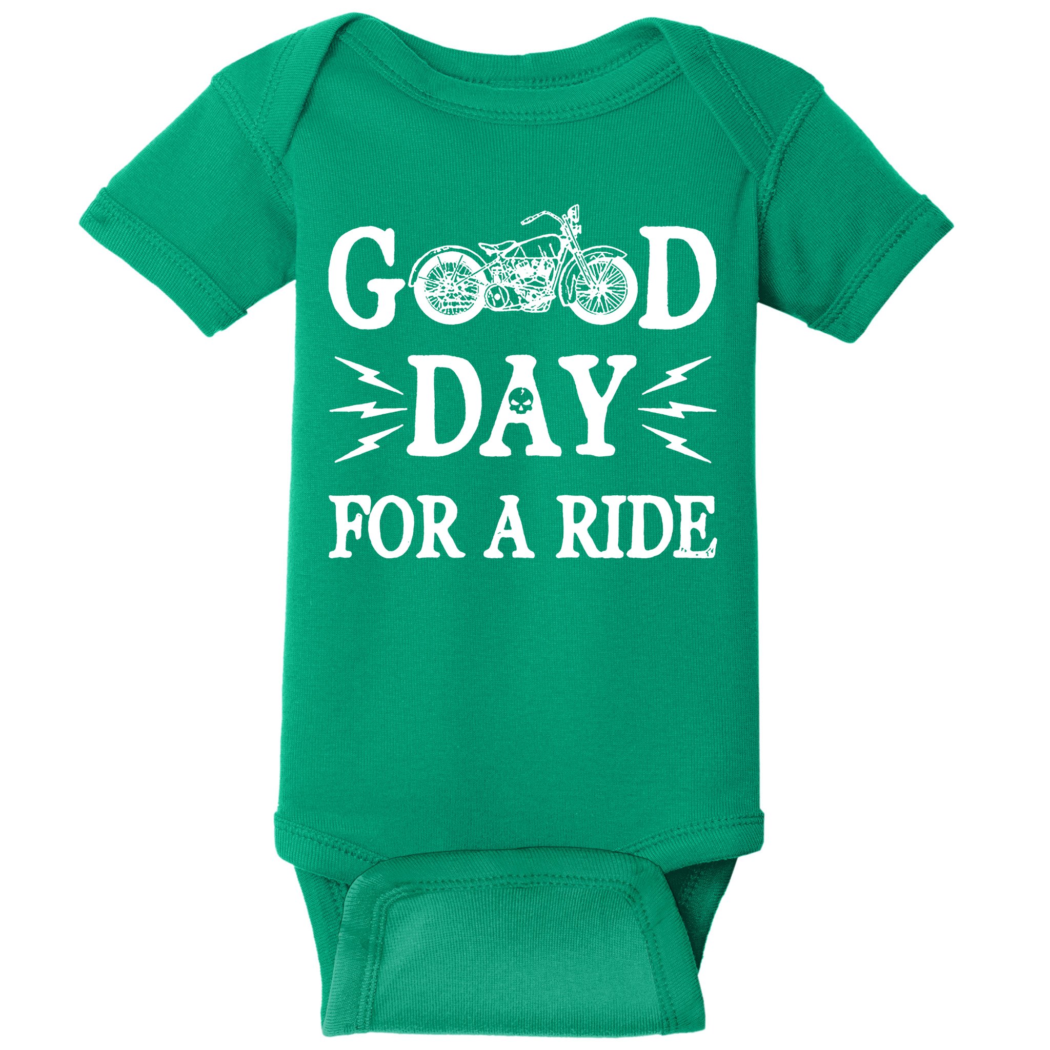 Good Day For A Ride Motorcycle Baby Bodysuit