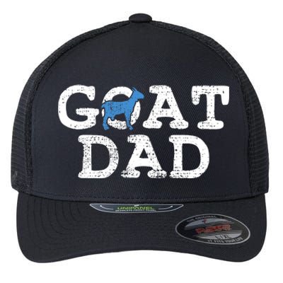 Goat Dad Fathers Day Farmer Gift Flexfit Unipanel Trucker Cap