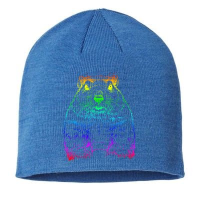 Groundhog Day Funny February Animal Forecasting Cool Gift Sustainable Beanie