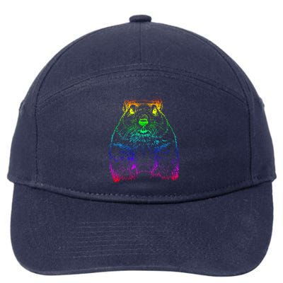 Groundhog Day Funny February Animal Forecasting Cool Gift 7-Panel Snapback Hat