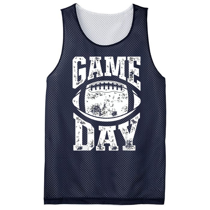 Game Day Football Season Funny Team Sports Vintage Mesh Reversible Basketball Jersey Tank